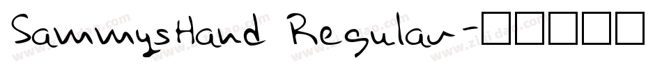 SammysHand Regular字体转换